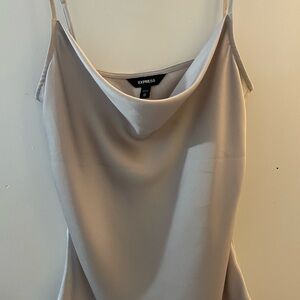 Express Women's Sleek Gray Cowl Neck Camisole